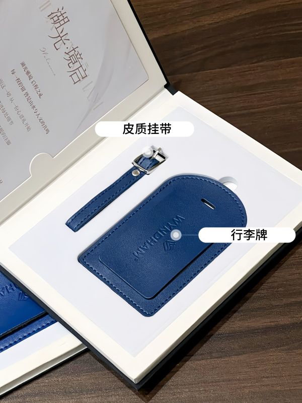  Custom Leather Luggage Tag Gift Box as VIP Welcome Gift for Luxury Hotel Group in Singapore, Malaysia & Thailand