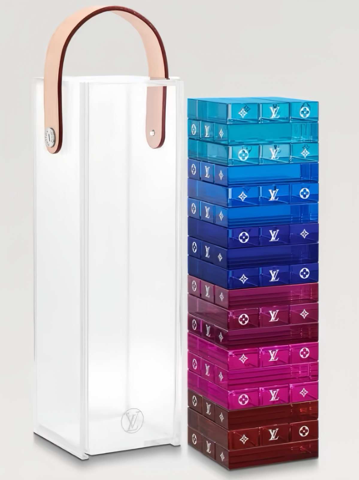 Success Case: LV-Inspired Acrylic Stacking Game Gift Boxes for VIP Gala in Singapore;