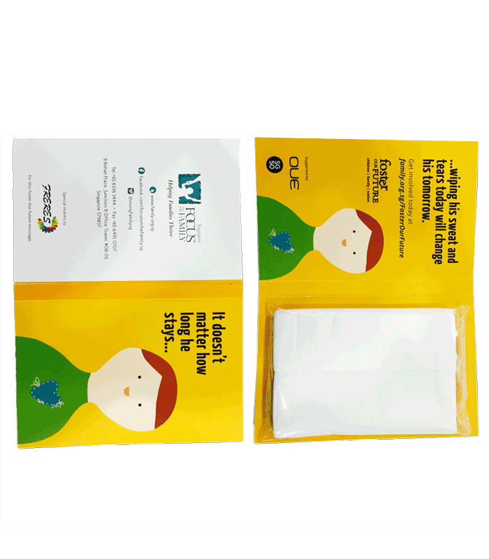 How a Singapore Company Used Custom Tissue Box Advertising for Annual Dinner and Client Gifting;