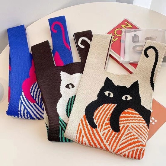 Custom Japanese Knit Tote Bag